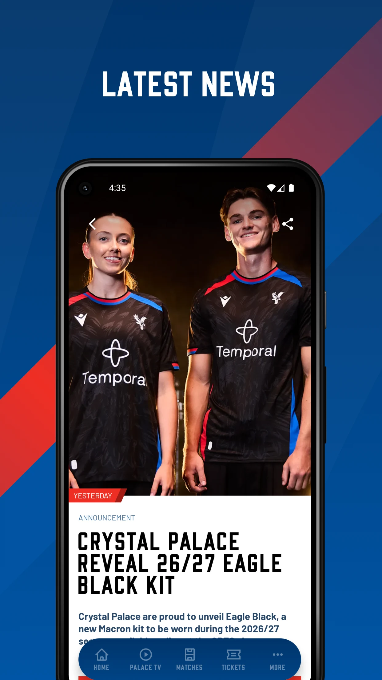Official Crystal Palace App screenshot